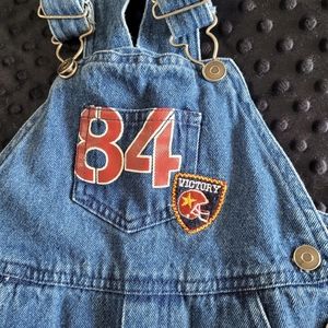 Blue jean football overall from simply basic Size 24 months